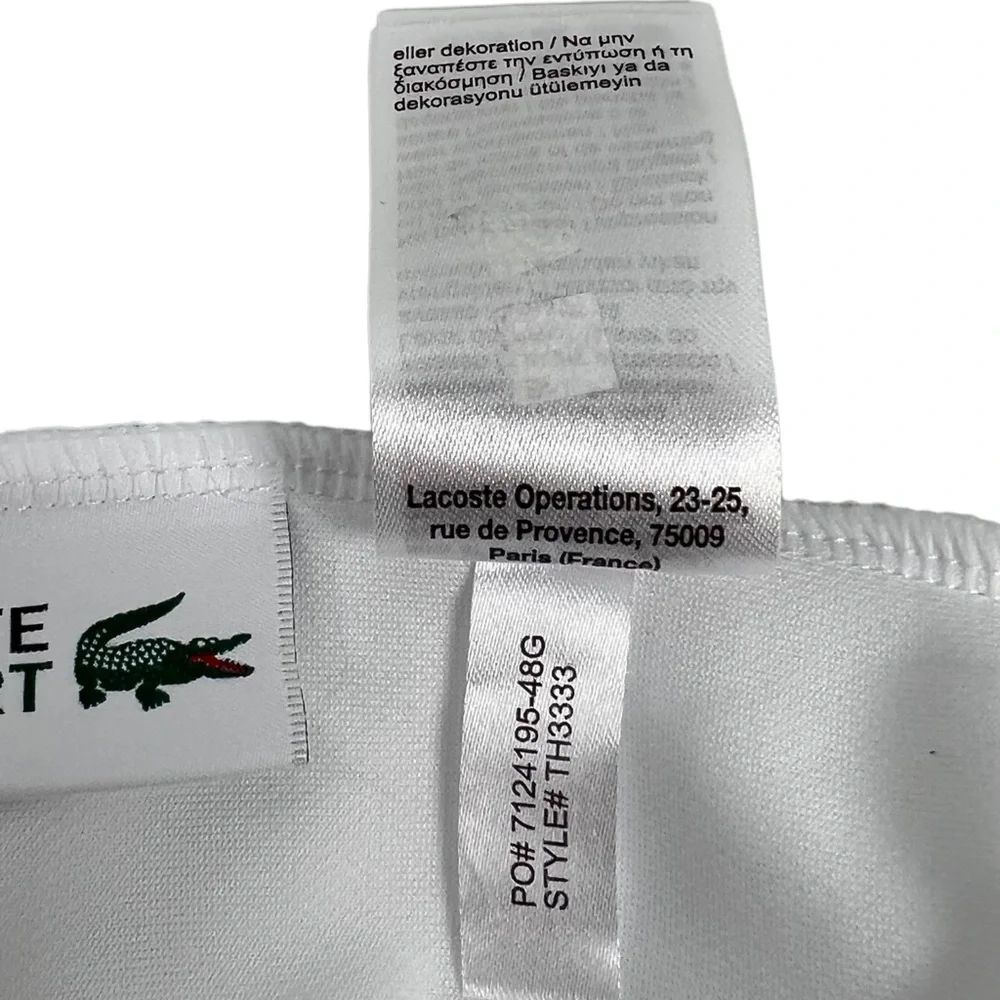 Lacoste Mens 4XL Shirt Short Sleeve Tech Tennis Novak Djokovic Graphic 9 EUC